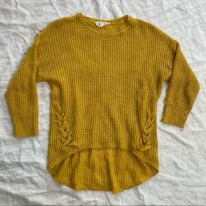 Light mustard color sweater